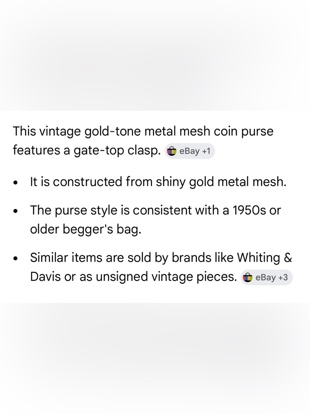 Vintage Gold Metal Mesh Chain Bag & Coin Holder - Picture 13 of 13